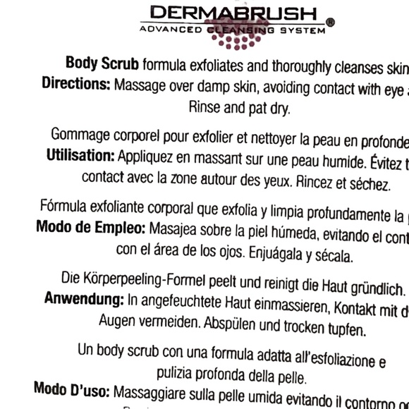 DermaBrush Body Scrub lightly scented with grapefruit 6.7 fl oz - Picture 5 of 8